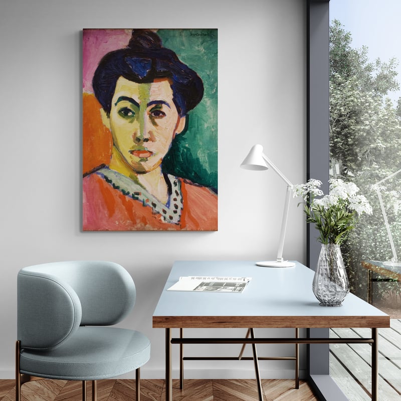 The Green Stripe (Madame Matisse) by Henri Matisse wall art from Glam Wall Art