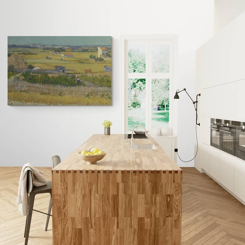 The Harvest 1888 by Vincent Van Gogh wall art from Glam Wall Art