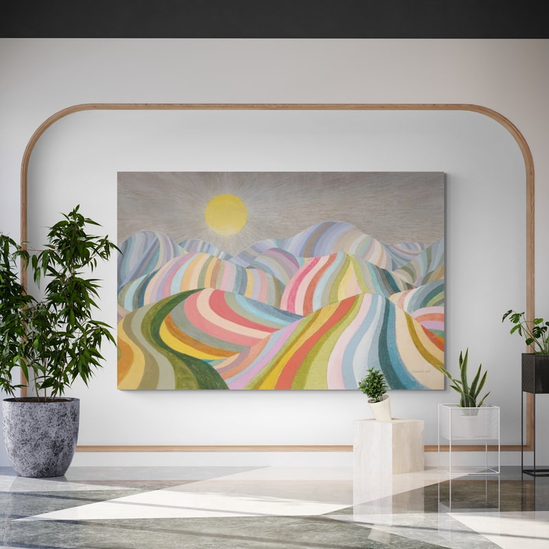 The Hills Roll On by Danhui Nai wall art from Glam Wall Art