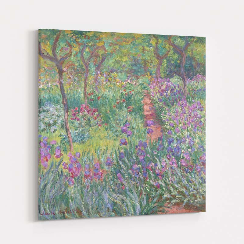 The Iris Garden At Giverny by Claude Monet wall art
