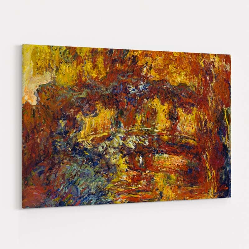 The Japanese Footbridge 1920-22 by Claude Monet wall art