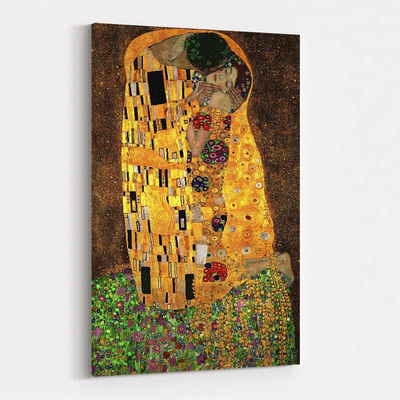 The Kiss II by Gustav Klimt wall art