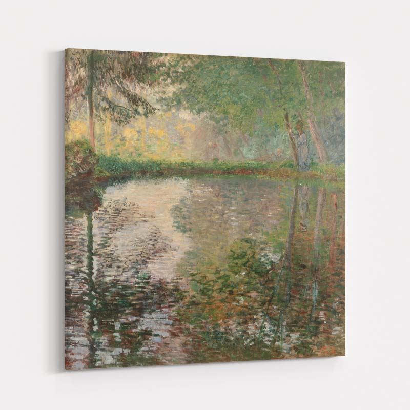 The Pond at Montgeron 1877 by Claude Monet wall art