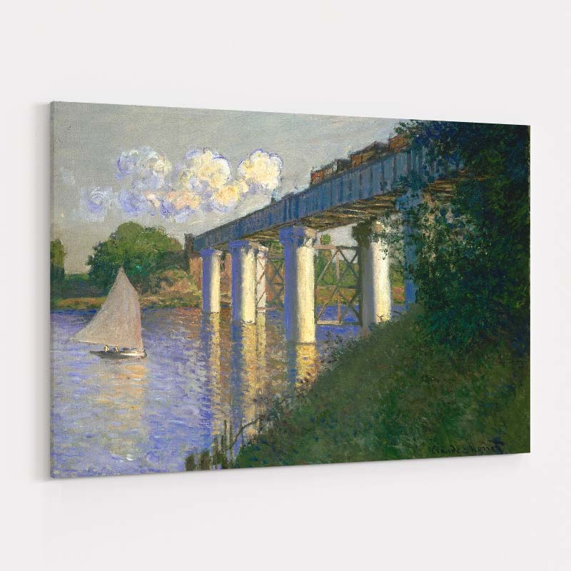 The Railway Bridge at Argenteuil 1874 by Claude Monet wall art