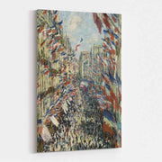 The Rue Montorgueil 30th of June 1878 by Claude Monet wall art
