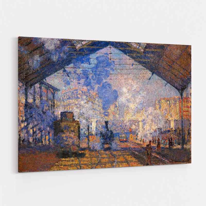 The Saint-Lazare Station 1877 by Claude Monet wall art