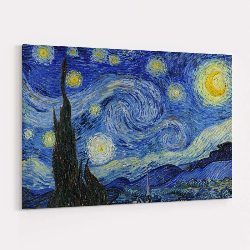 The Starry Night 1889 by Vincent Van Gogh wall art