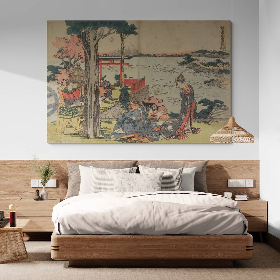 The Storehouse of Loyal Retainers by Katsushika Hokusai wall art from Glam Wall Art