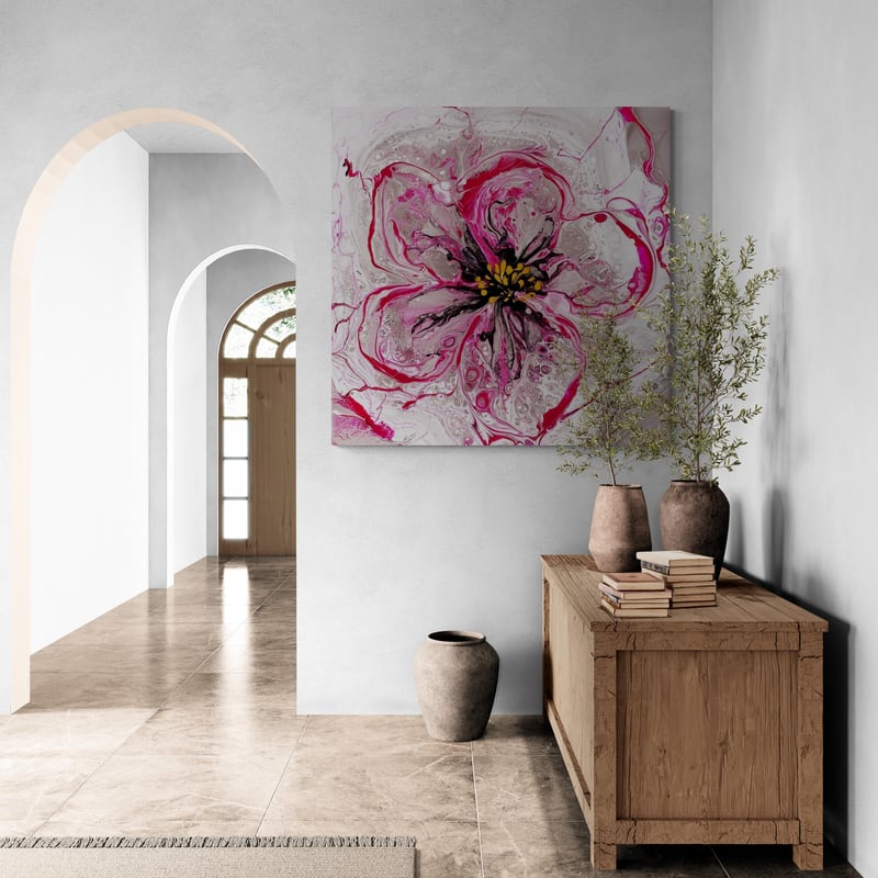 The Symbol of Life by Marina Strijakova wall art in a hallway