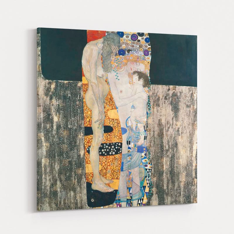 The Three Ages of Woman by Gustav Klimt wall art