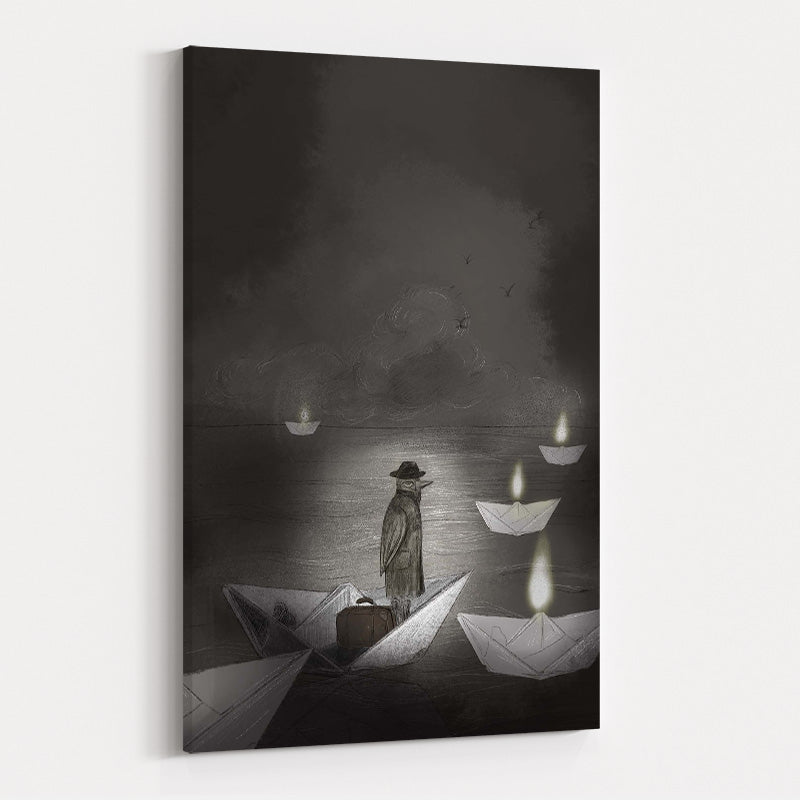 The Traveler - Distant Shores by Lisha Sun wall art