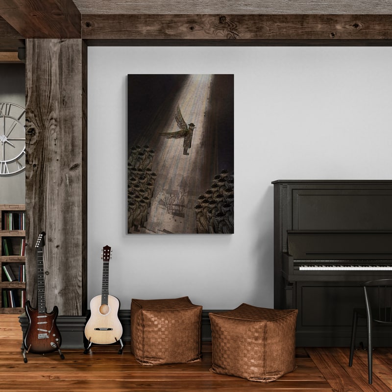 The Traveler - Escape by Lisha Sun wall art from Glam Wall Art