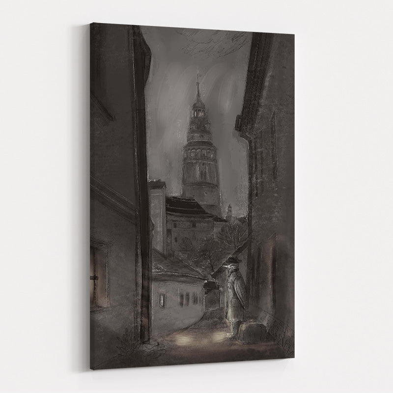 The Traveler - Warm Candlelight by Lisha Sun wall art