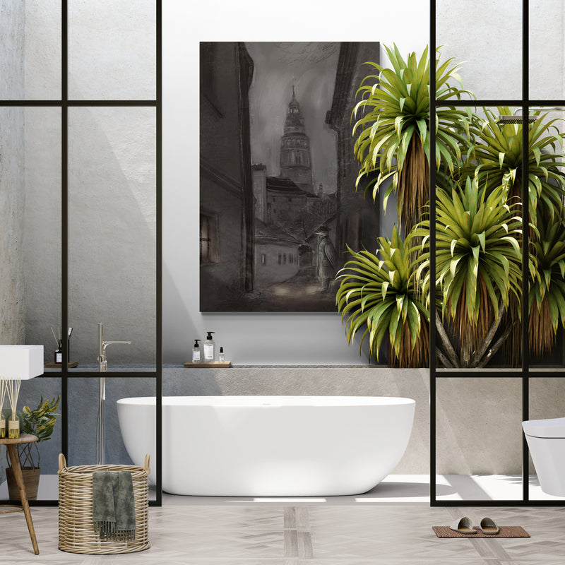 The Traveler - Warm Candlelight by Lisha Sun wall art from Glam Wall Art
