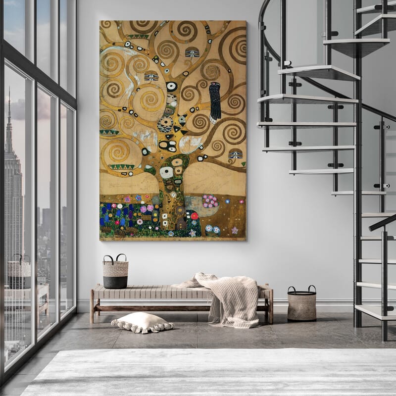 The Tree of Life Stoclet Frieze by Gustav Klimt wall art from Glam Wall Art