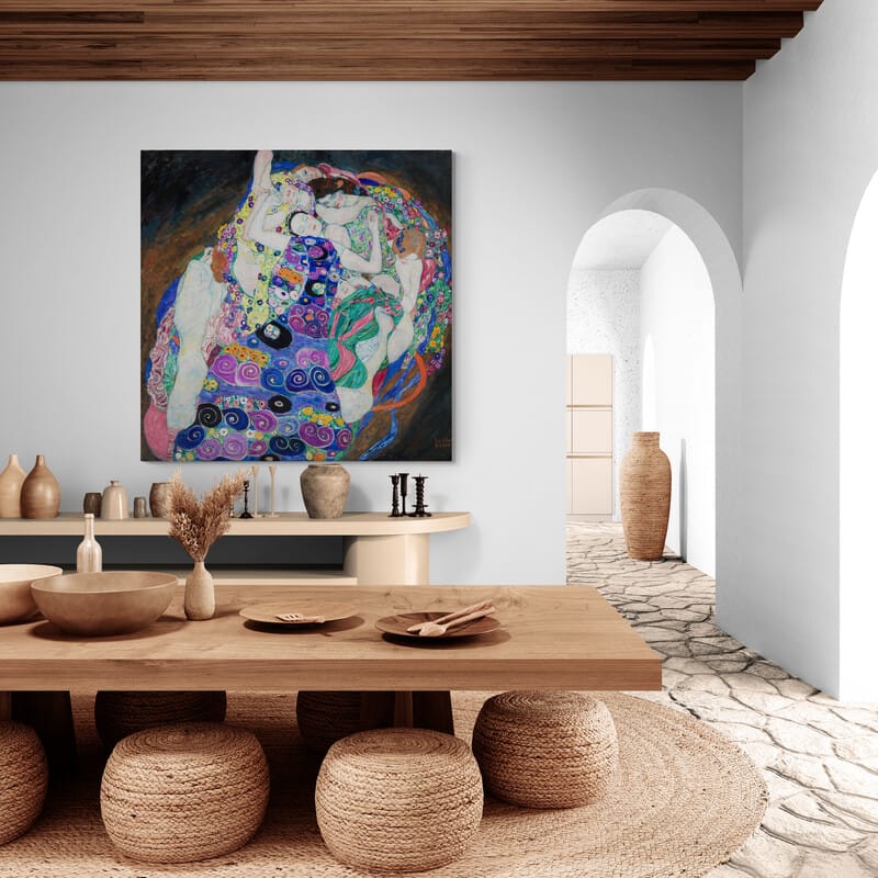 The Virgin by Gustav Klimt wall art from Glam Wall Art