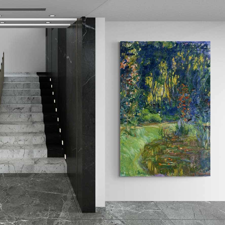The Water-Lily Pond at Giverny 1917 by Claude Monet wall art from Glam Wall Art
