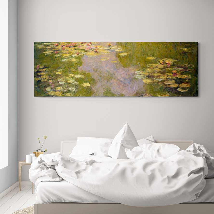 The Water-Lily Pond, Left Panel 1917-1919 II by Claude Monet wall art from Glam Wall Art