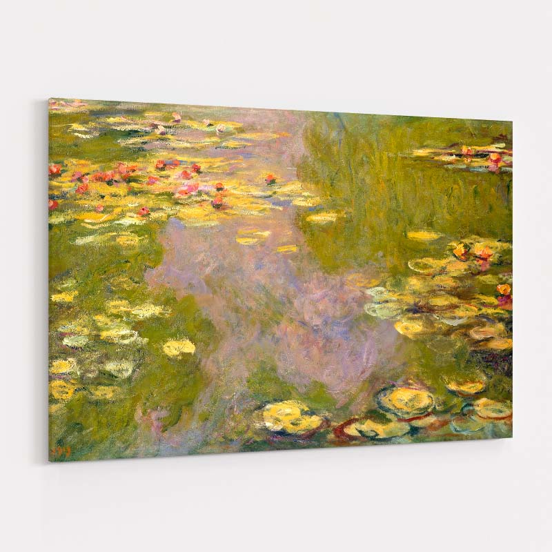 The Water-Lily Pond, Left Panel 1917-1919 by Claude Monet wall art
