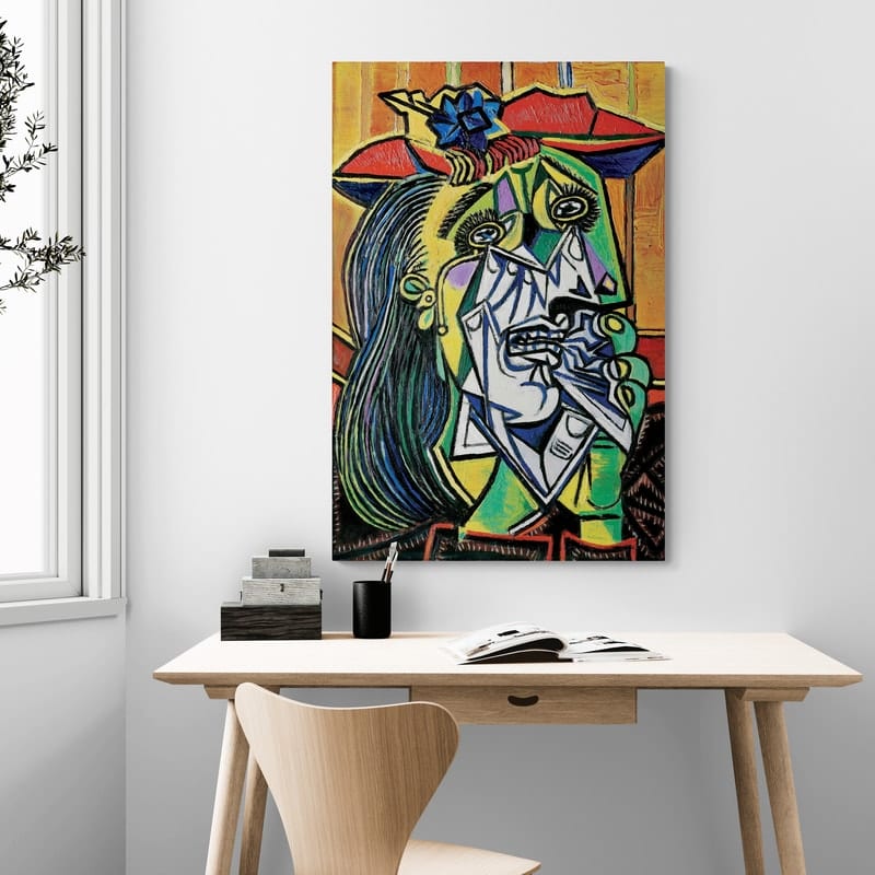 The Weeping Woman by Pablo Picasso wall art from Glam Wall Art