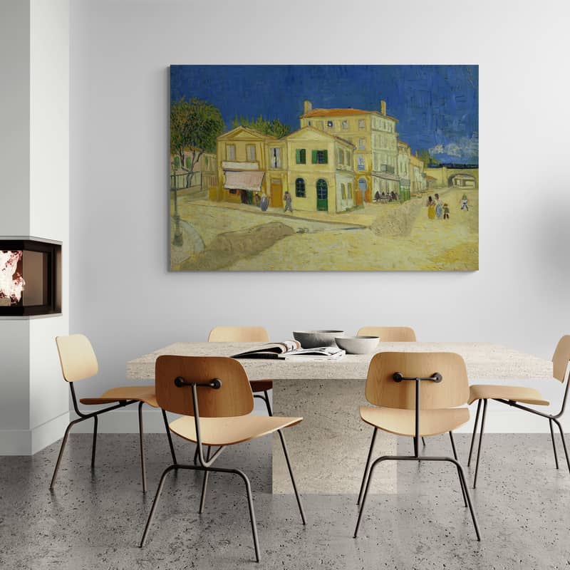 The Yellow House 1888 by Vincent Van Gogh wall art from Glam Wall Art