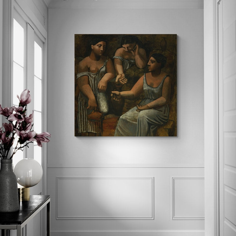 Three Women at the Spring by Pablo Picasso wall art from Glam Wall Art