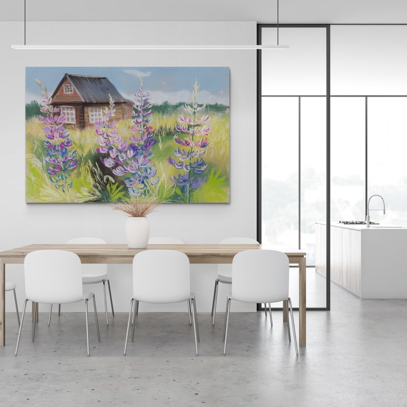 Time for Lupins by Marina Strijakova wall art from Glam Wall Art
