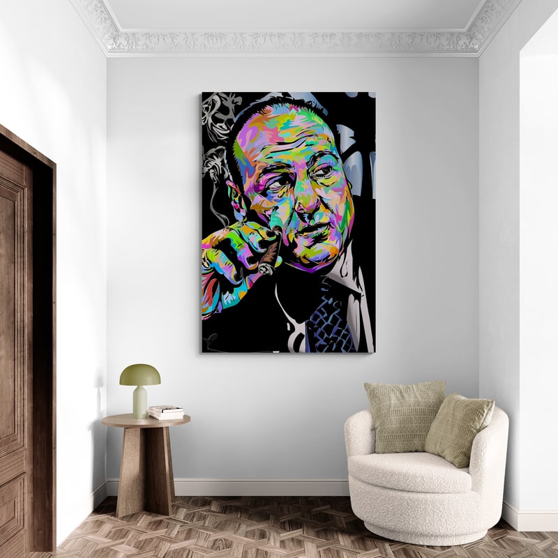 Tony Soprano 2024 by Technodrome1 wall art in a hallway