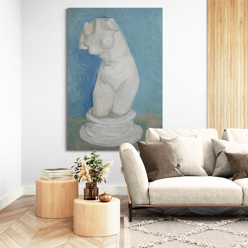 Torso of Venus 1886 by Vincent Van Gogh wall art in a living room