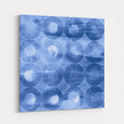 Touching Circles III Navy by Danhui Nai wall art