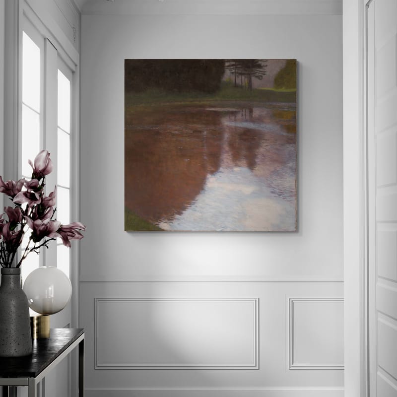 Tranquil Pond, Egelsee near Golling, Salzburg by Gustav Klimt wall art from Glam Wall Art