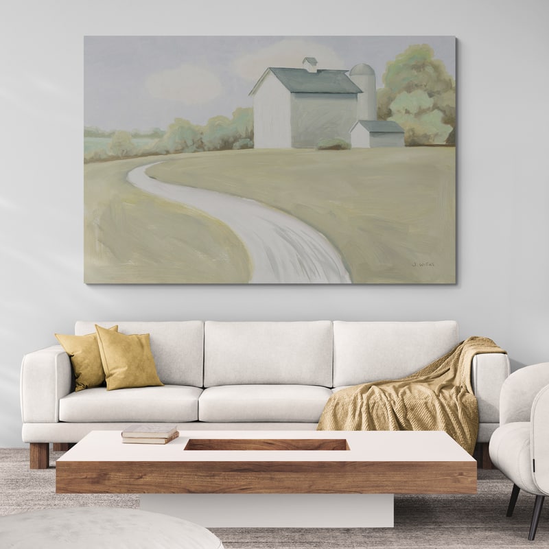 Tranquil Scene by James Wiens wall art in a living room