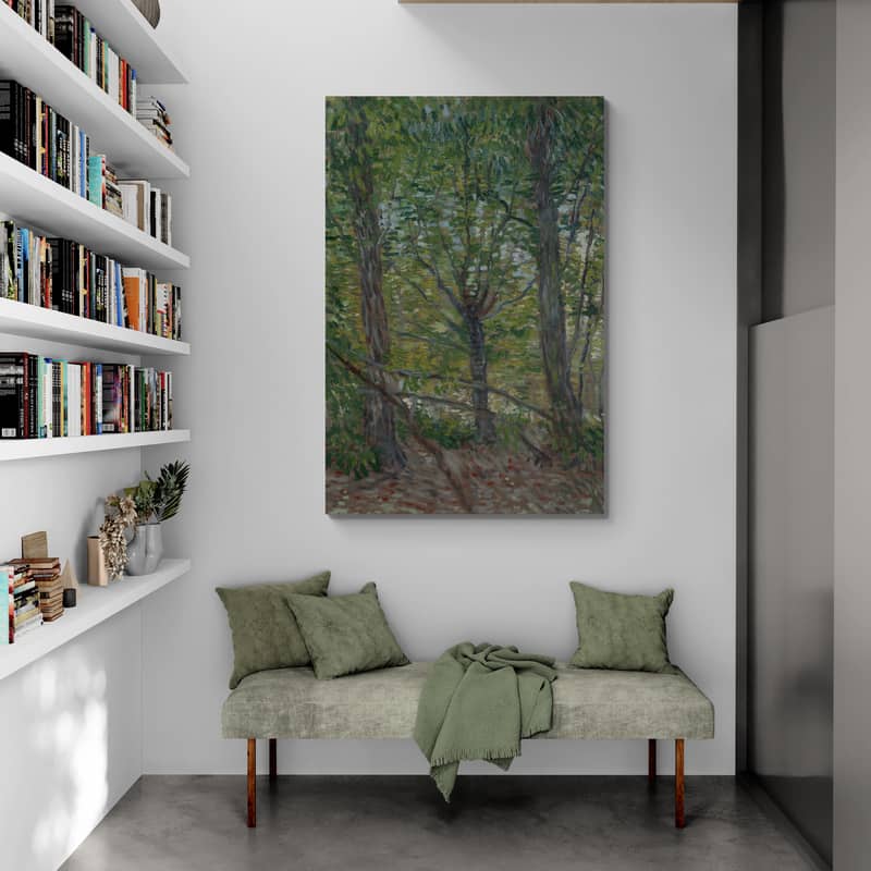 Trees and Undergrowth 1887 II by Vincent Van Gogh wall art from Glam Wall Art