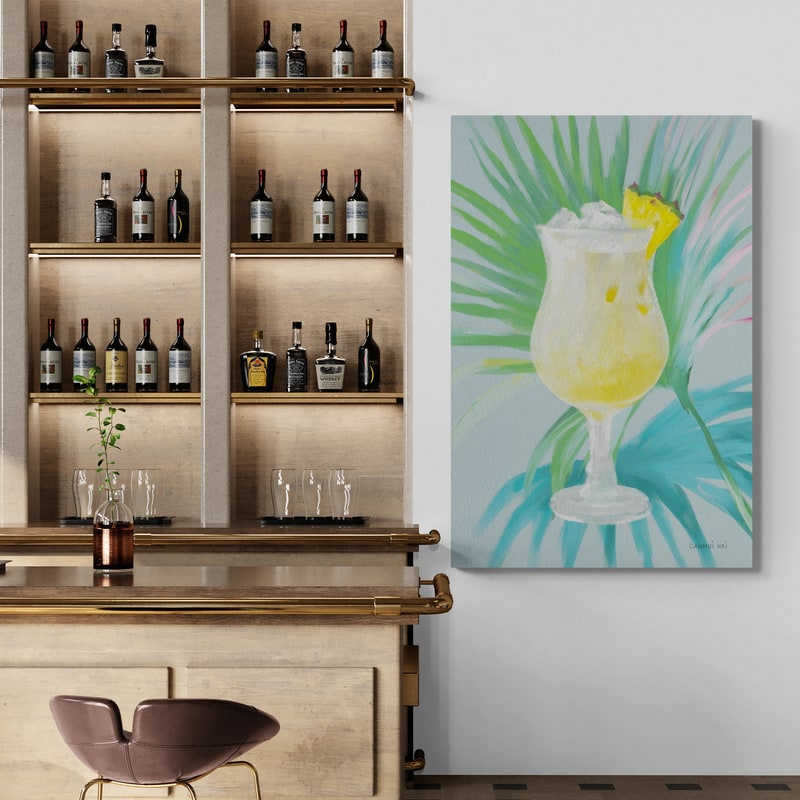 Tropical Cocktails I by Danhui Nai wall art from Glam Wall Art