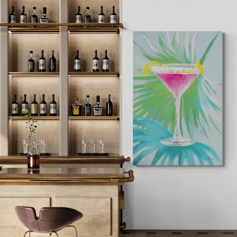 Tropical Cocktails II by Danhui Nai wall art from Glam Wall Art