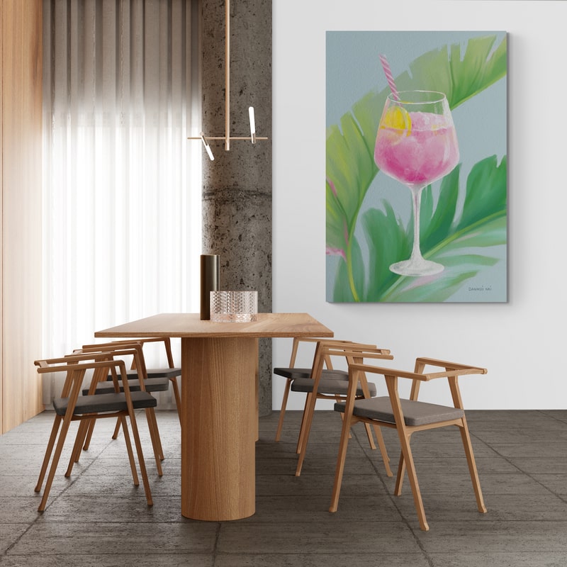 Tropical Cocktails IV by Danhui Nai wall art from Glam Wall Art