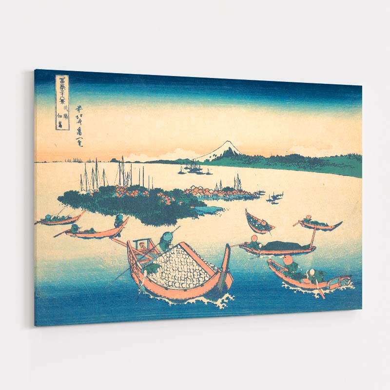 Tsukudajima in Musashi Province by Katsushika Hokusai wall art