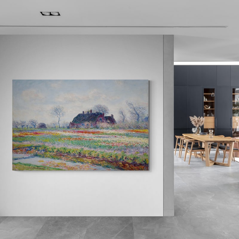 Tulip Fields at Sassenheim 1886 by Claude Monet wall art from Glam Wall Art