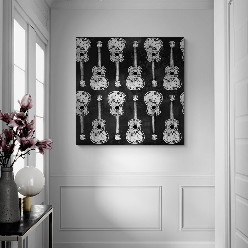 Turn It Up Pattern Vb by Kent Youngstrom wall art in a hallway
