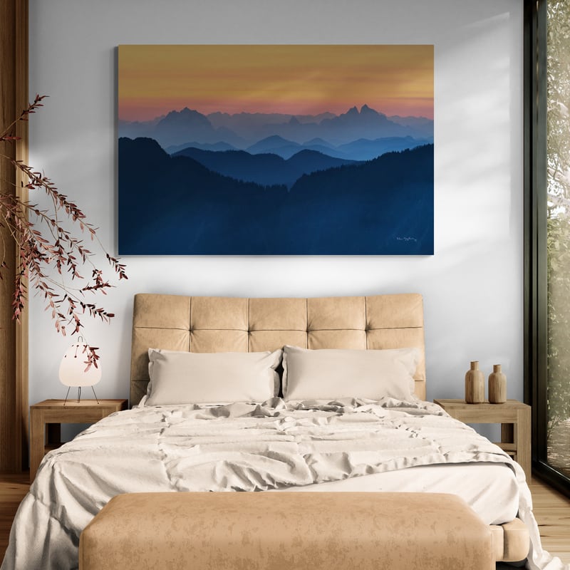 Twilight Over North Cascades by Alan Majchrowicz wall art from Glam Wall Art