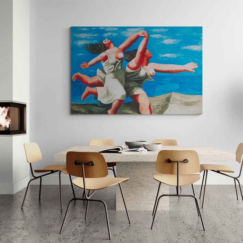 Two Women Running On The Beach (The Race) by Pablo Picasso wall art from Glam Wall Art