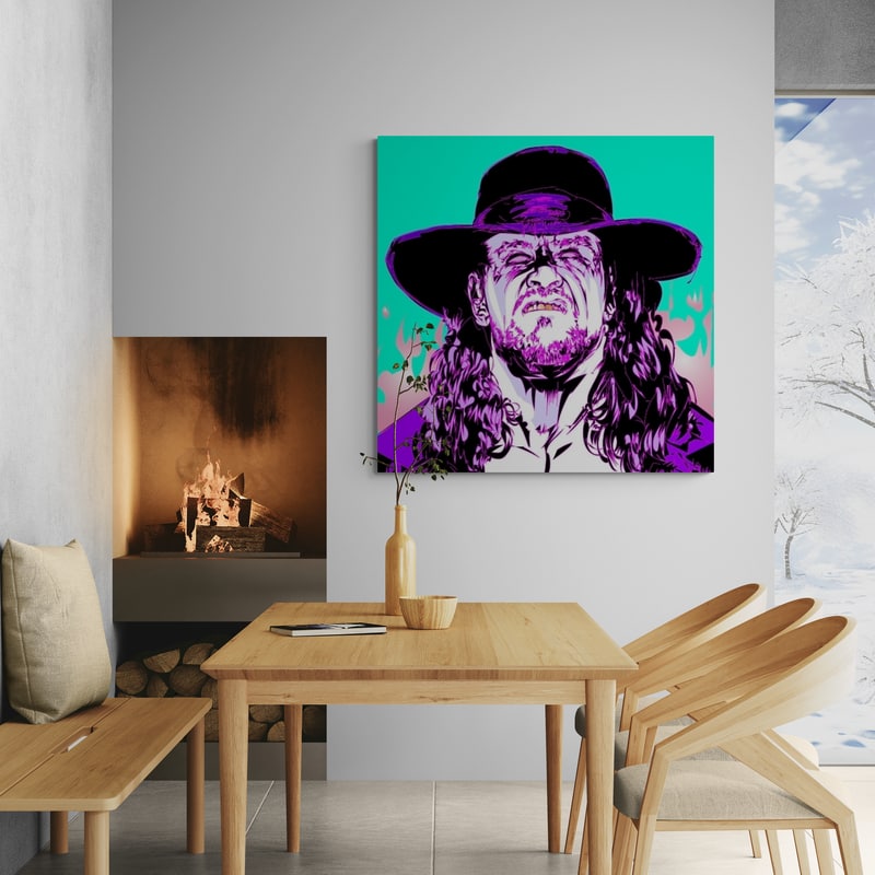 Undertaker 2021 by Technodrome1 wall art in a dining room