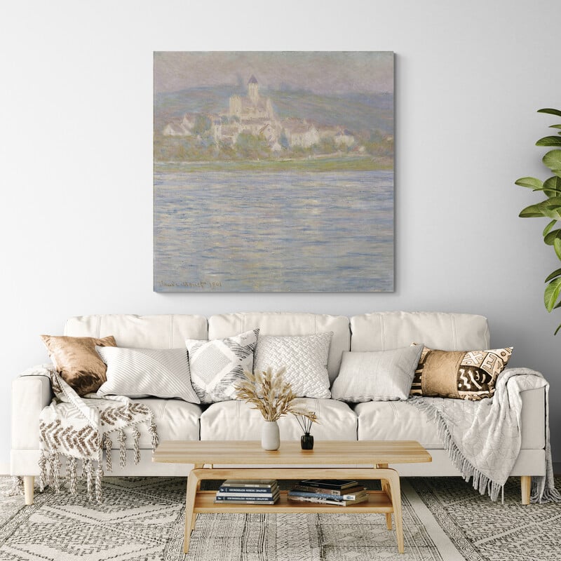 Vetheuil, Grey Effect 1901 by Claude Monet wall art from Glam Wall Art