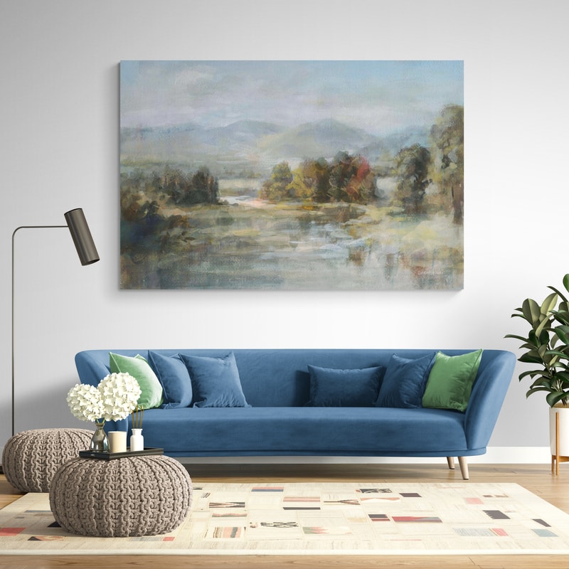 Valley River by Danhui Nai wall art in a living room