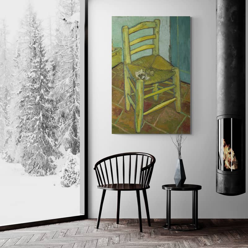 Van Gogh's Chair 1889 by Vincent Van Gogh wall art from Glam Wall Art