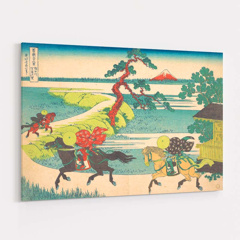 Village of Sekiya on Sumida River by Katsushika Hokusai wall art