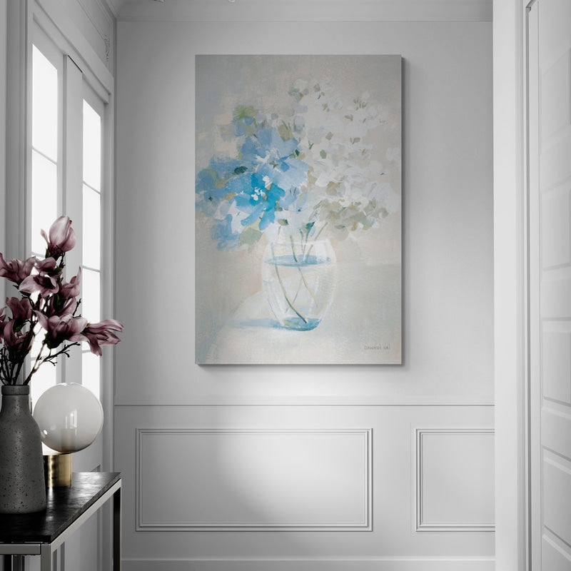 Vintage Bouquet I by Danhui Nai wall art in a hallway