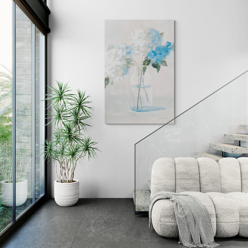 Vintage Bouquet III by Danhui Nai wall art in a living room