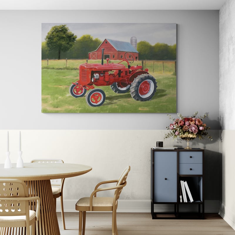 Vintage Tractor by James Wiens wall art from Glam Wall Art