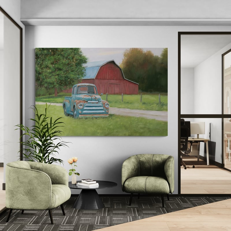 Vintage Truck by James Wiens wall art from Glam Wall Art